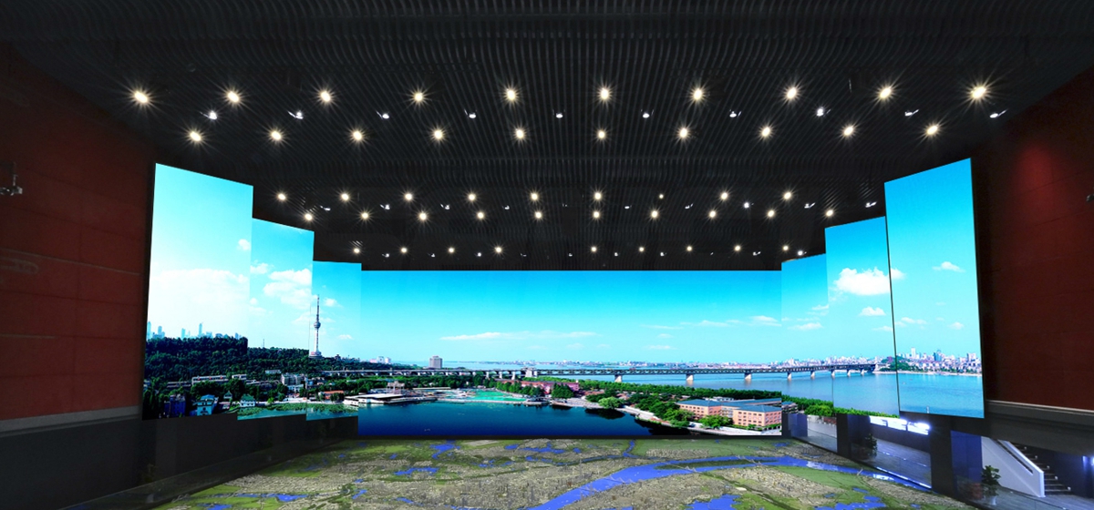 武漢規(guī)劃館室內LED全彩屏
