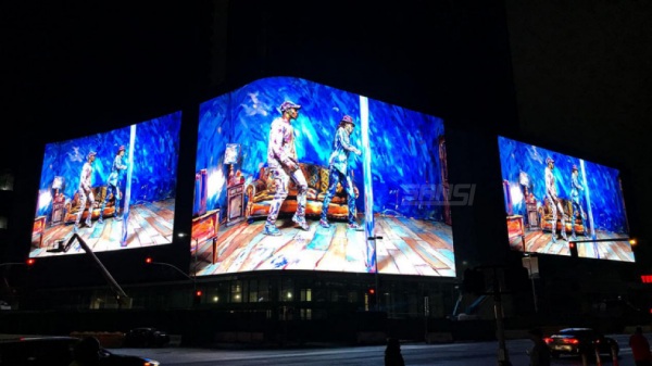 Figueroa，洛杉磯，加州戶外弧形大屏