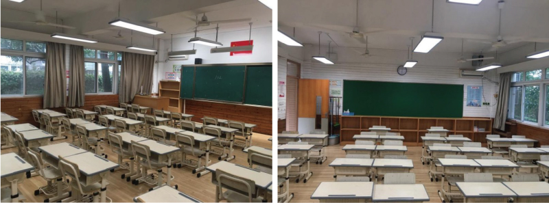 日新實(shí)驗(yàn)小學(xué)普通教室實(shí)景(改造后)