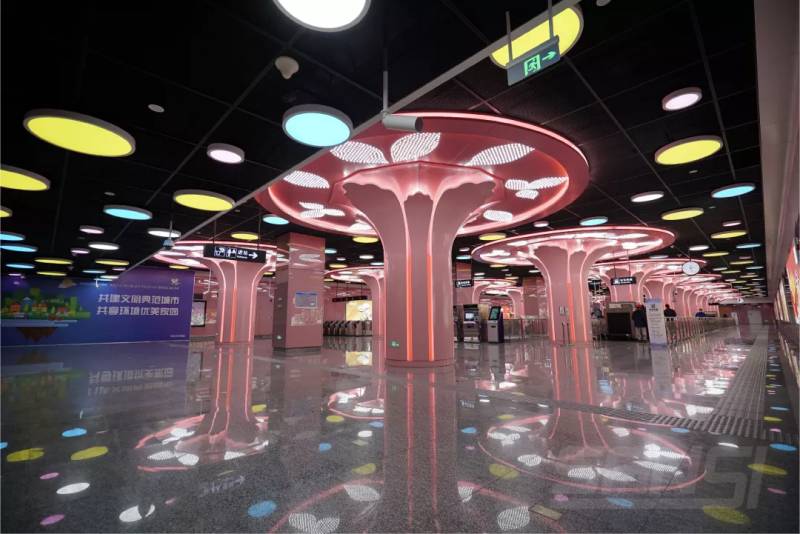 錢湖南路地鐵站實景 錢湖南路地鐵站實景