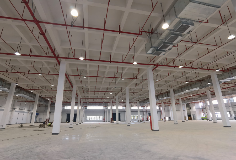 三思LED高天棚燈點亮某智慧家居產業園 三思LED高天棚燈點亮某智慧家居產業園