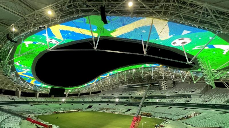 LED天幕屏,現身,上海體育場